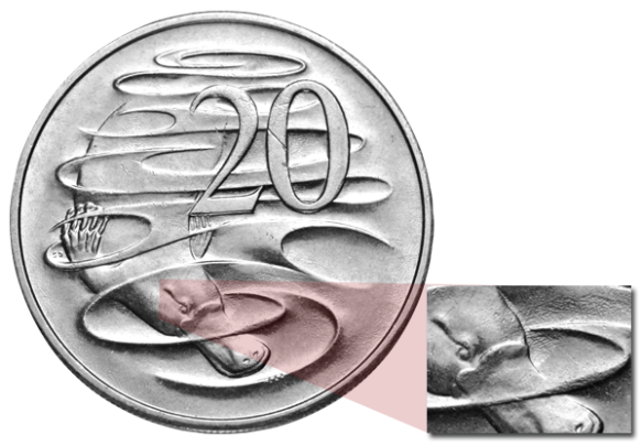 1966 Canberra Mint 20c