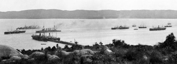 Ships bunkering in Princess Royal Harbour. 